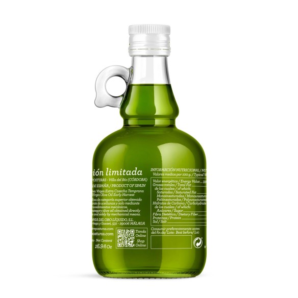 Edición Limitada Entreposturas Picual Extra Temprana botella 500ml