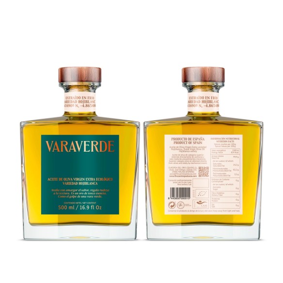 VaraVerde Hojiblanca Ecológico botella 500ml